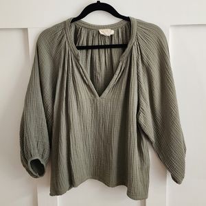 Nation LTD Mimi Top Vintage Army Green